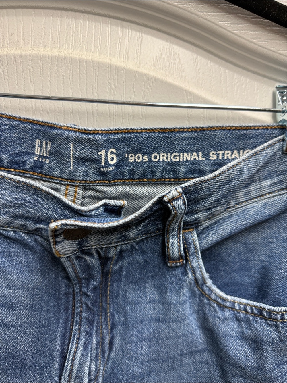 GAP Boys Straight Leg Jeans in Light Blue Denim